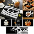 thumbnail image 1 of Happy Halloween Placemats Hot Washable Dyed Table Mats Decorations Suitable for Restaurant Kitchen Banquets Very Nice Halloween Patterns, 1 of 4