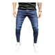 thumbnail image 1 of Color Sólido Stretch Casual Slim Fit Jeans Hombre, 1 of 8