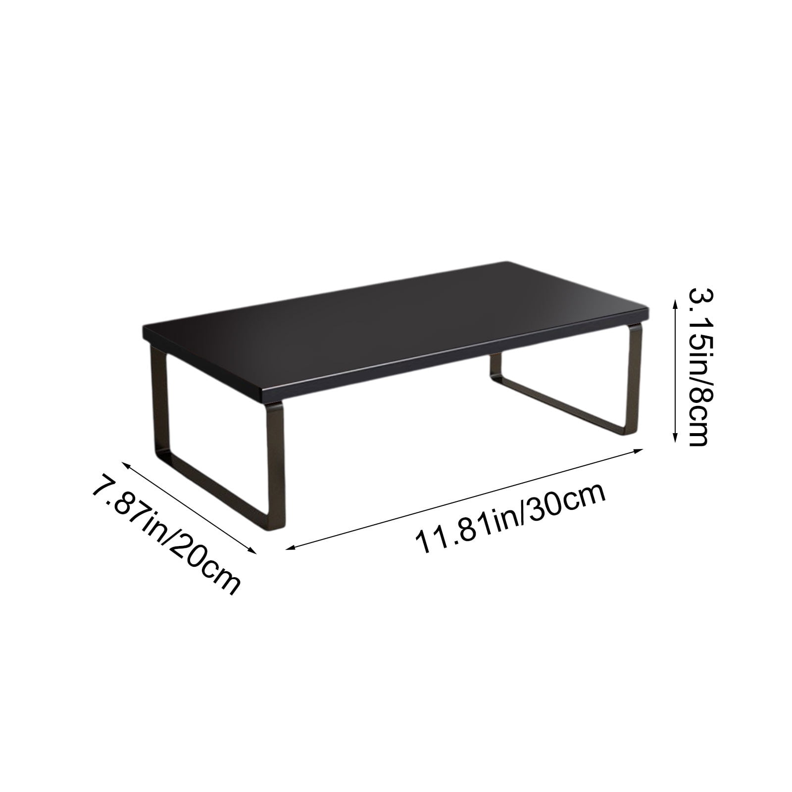 Monitor Riser Stand for Desk with Storage Shelf, Wood Desktop Organizer for Home Office, Computer Monitor Stand for Laptop, Raised Shelf for Computer Screen