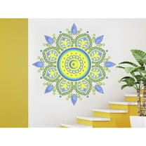 Wall Decal Mandala Full Color Mural Namaste Bedroom Bohemian Art