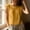 Yellow, variant on Women's Cap Sleeve Linen Top Round Neck Loose Fit Solid Color Blouses Lightweight Comfy Summer Casual Shirts, 2026 New Limited-time Off