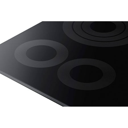 Samsung - 36" Electric Cooktop with WiFi - Black Stainless Steel
