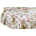 thumbnail image 3 of Marina Decoration Rich Printed Stitching Coverlet Bedspread Ultra Soft Summer Quilt Set with Quilted Shams, Butterfly and Flower Pattern Pink Green Red Color, 3 of 6
