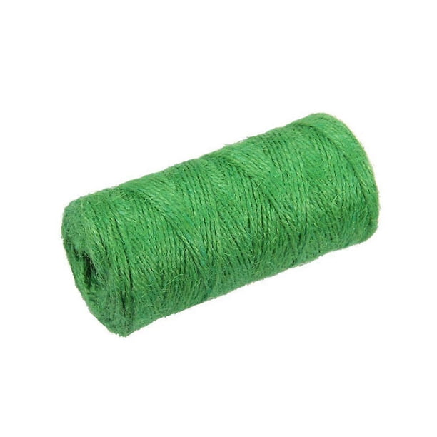 100M Hemp Rope Arts and Crafts Hemp Rope For Gifts DIY Crafts Festive Decoration Bundling and Gardening (Green)
