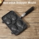 thumbnail image 4 of Máquina Desayuno Fabricante Gofres DIY TAKOYAKI TAQUETA Moldura para Hornear Taiyaki Pastelero Pastelería Partita Fuera Aluminio en Forma Pescado Aleación Antiadherente, 4 of 9