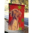 thumbnail image 2 of Carolines Treasures SC9418CHF 28 x 40 Po. Vizsla Flocons de Neige Rouges et Verts Drapeau de Maison de Noël en Toile, 2 of 4