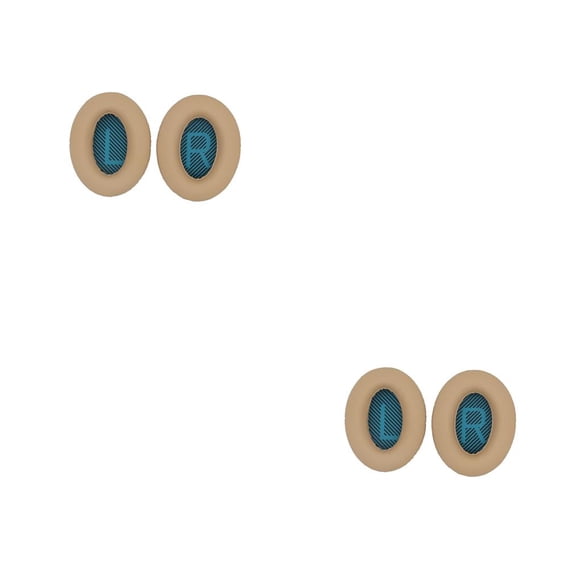 Seitruly 1 par, 2 uds., almohadillas para los oídos, almohadillas para los oídos, almohadillas para los oídos, almohadillas para los oídos, repuesto Beige+Azul 2piezas