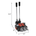 thumbnail image 4 of VEVOR 2-Spool Hydraulic Valve (11 GPM) - Tractors, Loaders, Tanks, 4 of 12