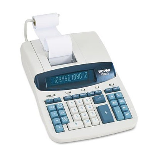 VCT12603 Victor 12603 TwoColor HeavyDuty Printing Calculator