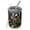 Red Mushroom Plant, variant on 12oz Coffee Tumblers Red Mushroom Flower White Pattern Stainless Steel Vacuum Insulated Travel Tumbler Coffee Cups Mug with Lid and Straw with Cleaning Brush for Cold & Hot Drinks