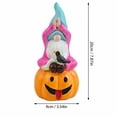 thumbnail image 2 of HaiSphere Halloween Decor Pumpkin Gnome Resin Figurine - Halloween Decorations Outdoor Vintage Style Dwarf Statue for Yard Flower Bed Entryway Table Display,E, 2 of 5