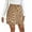 Beige, variant on HJYCHN Mini Skirts for Women Solid High Waist Corduroy Wrap Skirt with Button and Zipper Slim Fit Autumn Winter Midi Skirt Brown XL