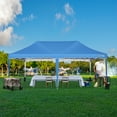 thumbnail image 4 of COBIZI Canopy Tent 10X20 Pop-up Canopy with Trolley Case and Rolled Edges,Instant Portable Tent for Outdoor Events,Great for Parties,Weddings,Camping and Beach,Blue, 4 of 10