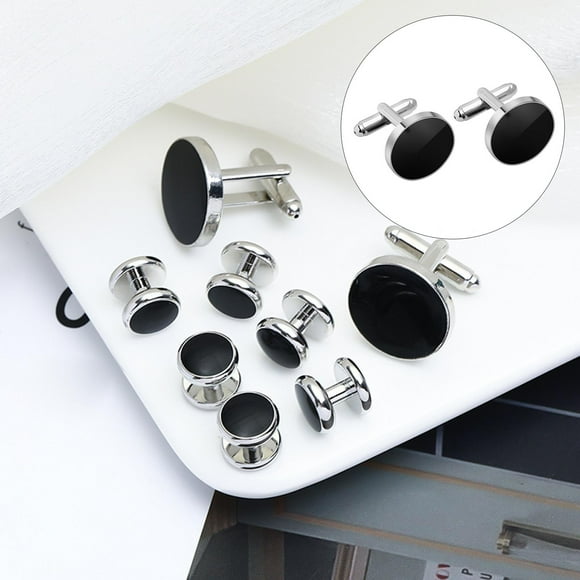 Conjunto de Gemelos Elegantes perfecl para Caballeros 2 piezas 2 gemelos