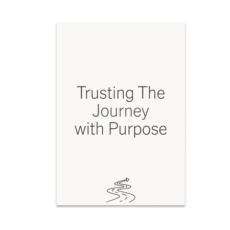Trusting The Journey with Purpose - Motivational Wall Decor - 13x19 Poster Print