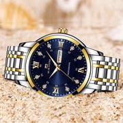 Vava Voom watch for men business style clock fashion casual quartz movement stainless steel strap waterproof calendar own brand wristwatch