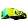 thumbnail image 2 of 100% Armega Nuclear Citrus Goggles (OSFM, Nuclear Citrus/Yellow/Black / Gold Mirror Lens), 2 of 2