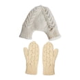 thumbnail image 2 of Guantes para parejas que se toman de la mano, puños elásticos suaves, modernos para adultos, de punto simple., 2 of 9
