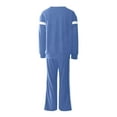 thumbnail image 5 of Letdown Long Sleeve 2 Piece Travel Set 2025, Lounge Set, Super Soft and Cozy, Fall Fashion Must Haves for Women Outfits (Blue,XL), 5 of 5