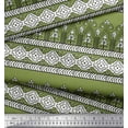 thumbnail image 3 of Soimoi Polyester Crepe Fabric Geometric & Floral Block Fabric Prints by Yard 52 Inch Wide, 3 of 3