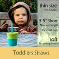 thumbnail image 5 of Mini Short Pinch Test Passed 9.9" Replacement Reusable Toddlers& Kids&Baby Silicone Small Straws for The First Years Take & Toss Spill Proof Straw Cup-Safe Fun for Baby Teething Chewing, 5 of 5