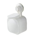thumbnail image 1 of Accessoire de Bain Moderne, Distributeur de Savon Mural avec Installation Sans Perçage, Ventouse Réutilisable Assure une Adhérence Sécurisée pour Bouteille de Liquide dans la Salle de Bain (Blanc), 1 of 6