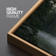 thumbnail image 2 of IDEA4WALL Extra Large Framed Canvas Print Wall Art Mystic Forest Mist by a Lake Fine Art Spring View in Green Hues Wall Decor Oversized Artwork Relax/Calm for Rooms - 60"x30", 2 of 5