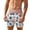 Red, variant on Men's Funny 3D Print stripe Swim Trunks Novelty Quick Dry Board Shorts with Drawstring Beach Vacation Shorts