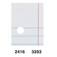thumbnail image 2 of Ecology White Filler Paper, 3-Hole Punched, 3/8" Ruled, 8" x 10.5", 150 Sheets, 2 of 4