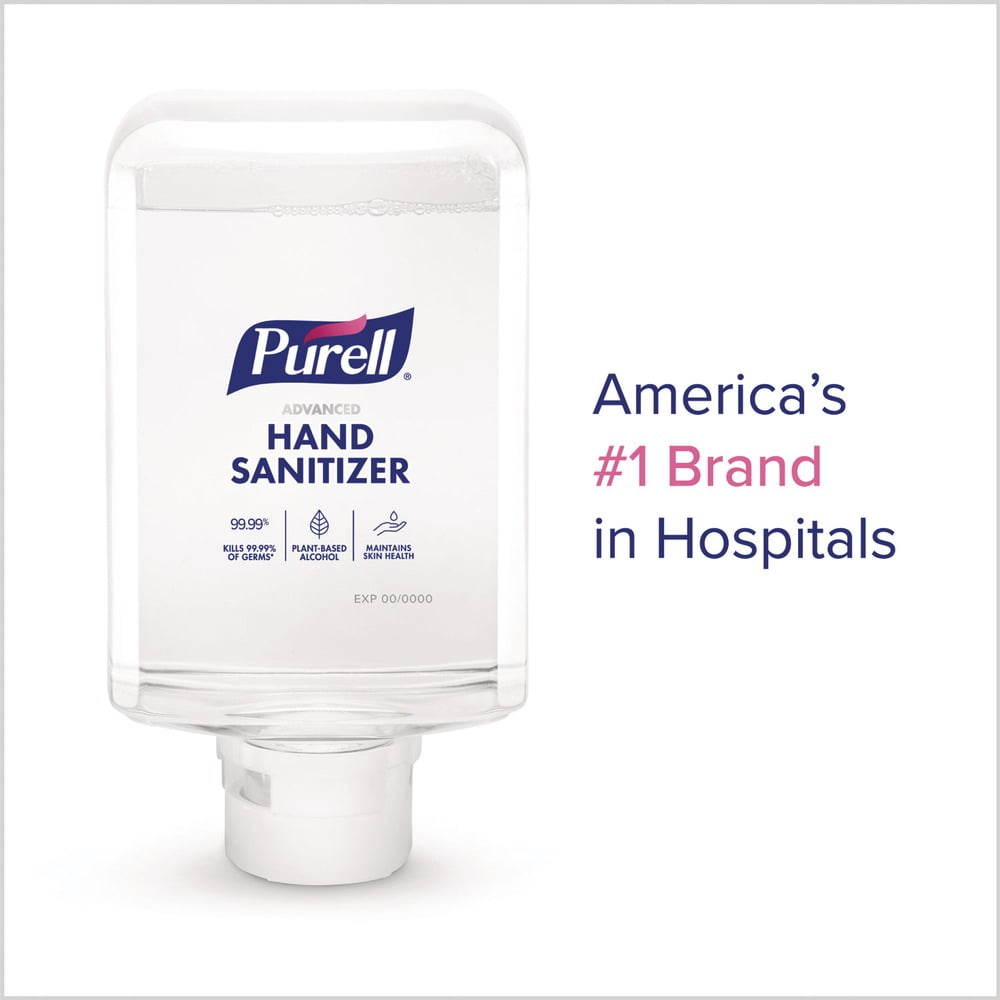 1,200 mL Advanced Foam Hand Sanitizer Refill for ES10 Automatic Dispensers - Fragrance-Free (2/Carton)