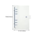 thumbnail image 4 of Binder Cover Snap Button Lock Binder Transparent Notebook Cover Refillable Notebook Shell, 4 of 8