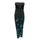 thumbnail image 4 of ICHUANYI Clearance Women's Summer Print Strapless Long Dress Beach Split Dress Party Club Dress(Blue, M) ICHUANYI WER2023081003889, 4 of 5
