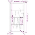 thumbnail image 2 of vidaXL Portail de Jardin Anthracite 105x180 cm Design en Acier, 2 of 5