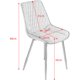 thumbnail image 5 of Conjunto de 2 Silla de Comedor Sillón, Silla Tapizada con Terciopelo, Sillas de Cocina Patas Metálicas, Gris claro esquí esquí Gafas de esquí, 5 of 5