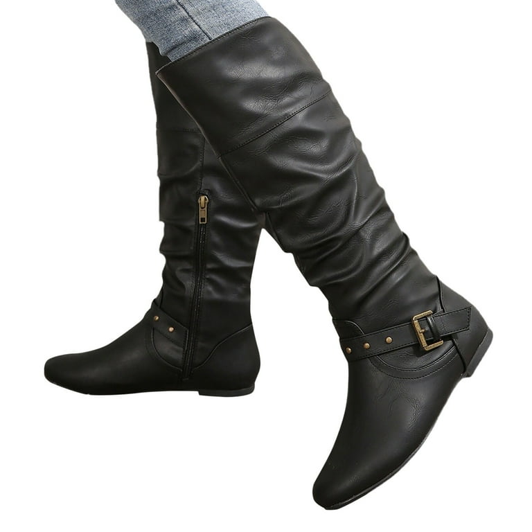 ZHAGHMIN Tall Boots for Women Fall 2023 Vintage Leather ZHAGHMIN Tall Boots for Women Fall 2023 Vintage Leather