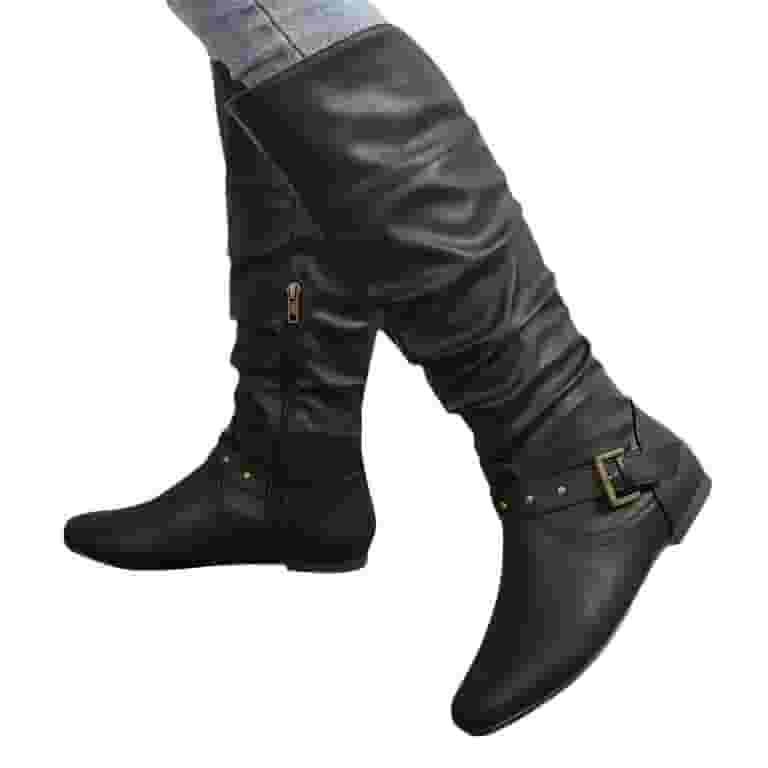CAMINANDO/カミナンドKNEE HIGH BOOTS 38 ZHAGHMIN Tall Boots for Women Fall 2023 Vintage Leather