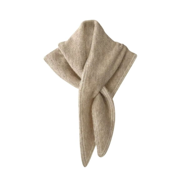 FAWUUDO Women's Striped Shawl Wraps Tie Front Knitted Triangle Shawls Scarf Cardigan Fall Winter Trendy Poncho Wrap Cape