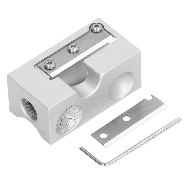 Multi-function Tip Repair Tool Ergonomic Design Billiard Cue Blade Accessory Silver