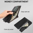thumbnail image 4 of KALUNMA Passport Holder Wallet for Women,RFID Blocking Zipper Coin Pocket and Cash Slot,Slim Compact Travel Passport Cover Wallet, 4 of 6