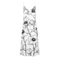 thumbnail image 5 of TaTaai Women Elegant Print Round Neck Spaghetti Strap Ankle Length Dress Fashion Casual Soft Lightweight Daily Dating Work Outfits Gift, 5 of 5