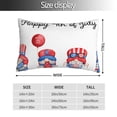 thumbnail image 2 of Kdxio Cotton Pillow Cases 16"x24" Pillowcases,Soft and Breathable Bedroom Pillow Cases-Happy Independence Day Gnome-No Pillow Core, 2 of 5