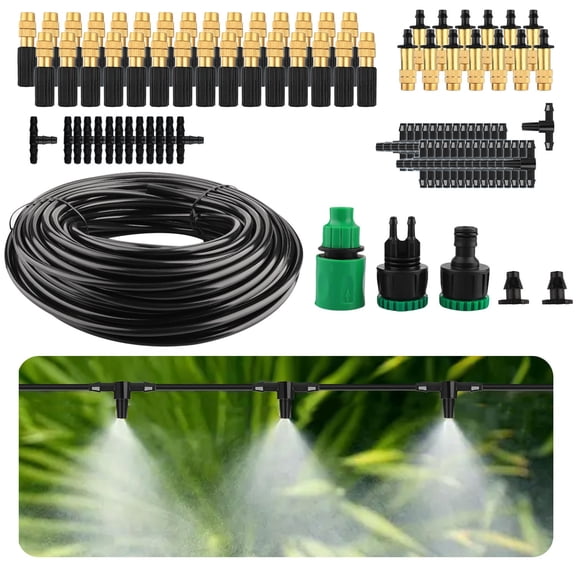 Outdoor Misting Cooling System Garden Watering Irrigation 1/4'' Brass Atomizer