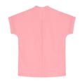 thumbnail image 5 of HomeGardon Linen Shirts for Girls Cotton Button Blouse Casual V Neck Short Sleeve Shirt Side Slip Loose Fit Top Soft Summer,Pink, 5 of 9