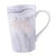 thumbnail image 4 of Grandes tazas de de cerámica 12 onzas para lavavajillas seguro para hombres mujeres D118 gris, 4 of 6