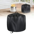 thumbnail image 2 of 1Pc Full Coverage Round Fire Pit Cover - All Weather Protection Outdoor Dust Cover,Waterproof,Dustproof and Anti UV Grill BBQ Cover,Heavy Duty Full Coverage Patio Outdoor Fireplace Cover,L,29x18", 2 of 9