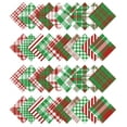 thumbnail image 2 of Soimoi Check Print&nbsp;Precut 5-inch Cotton&nbsp;Fabric&nbsp;Quilting&nbsp;Squares&nbsp;Charm Pack DIY Patchwork Sewing Craft- Red & Green, 2 of 7