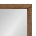 thumbnail image 3 of Kate and Laurel Hutton Rustic Wood Framed Mirror with Ledge Shelf, 18 x 24, Natural Rustic Brown, Farmhouse Mirrors for Wall, 3 of 8