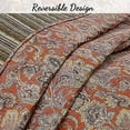 thumbnail image 4 of Cozy Line Home Fashions Paisley Cotton Reversible Quilt Bedding Sets, Queen, 3-Pieces, 4 of 4