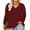 Wine Red, variant on TIYOMI Ladies Plus Size 4X Tie Dye Tunic Long Sleeve Navy Blue V Neck Shirt Casusal Tops Fall Winter Blouses 4XL 24W 26W