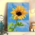 thumbnail image 3 of DIY Digital Oil Painting Kit for Adults Flowers Roses Daisies Hand Painted Coloring Art Set with Canvas Paint 10ml Healing Relaxation Gift for Beginners, 3 of 3